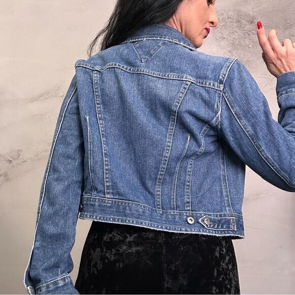 Tommy Hilfiger denim jean jacket coat - Picture 2 of 5